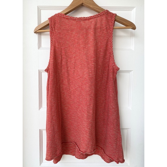 SzSm / DKNY Striped Tank with Ruffles - Picture 2 of 13